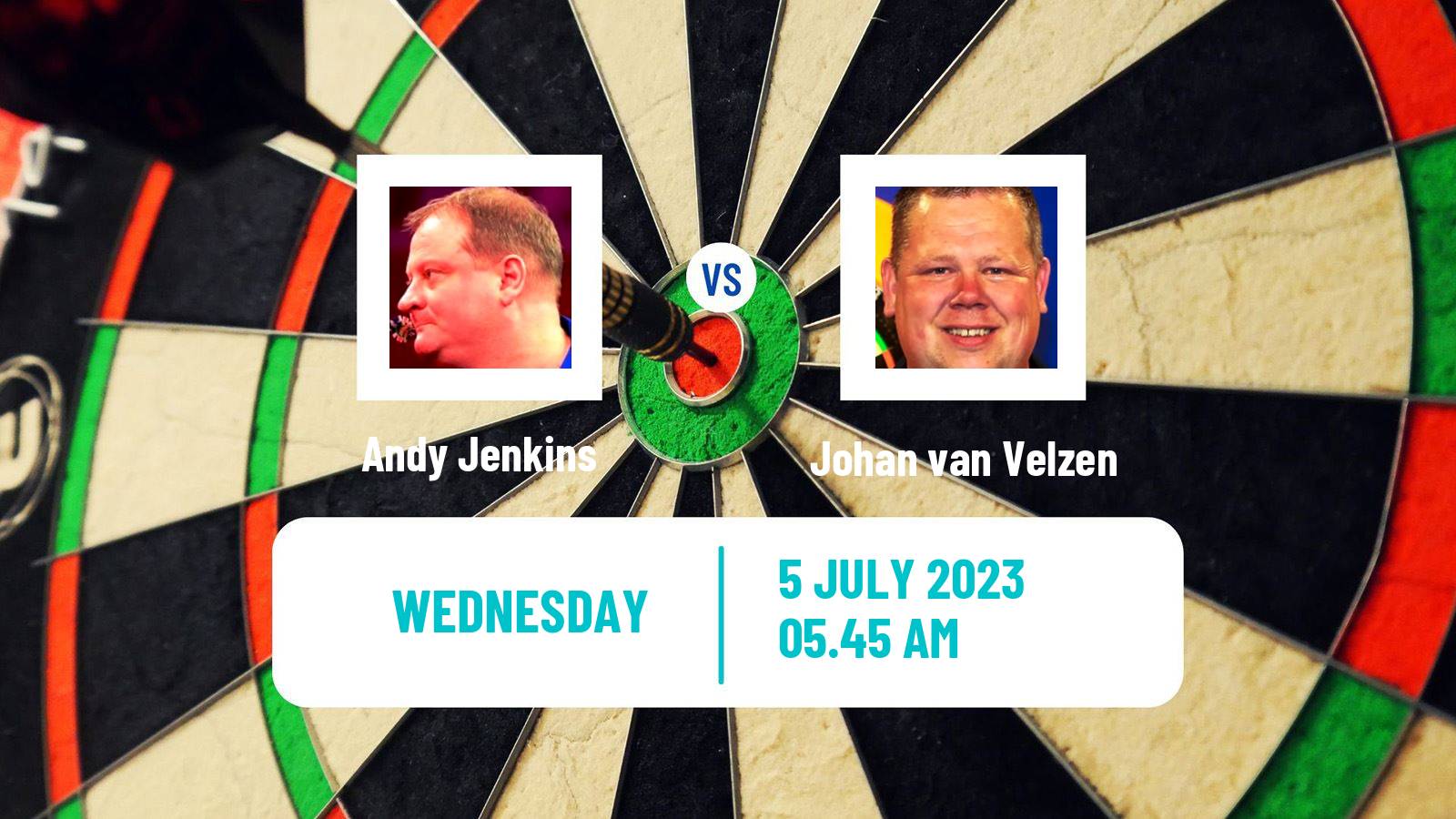 Darts Modus Super Series Andy Jenkins - Johan van Velzen