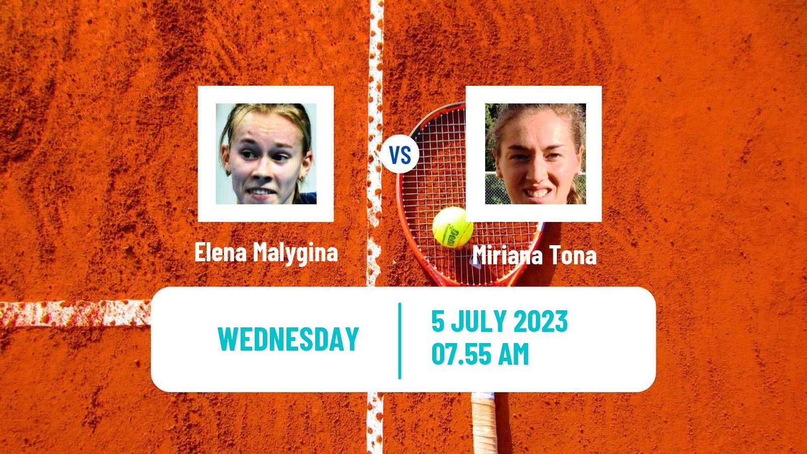 Tennis ITF W60 Liepaja Women Elena Malygina - Miriana Tona