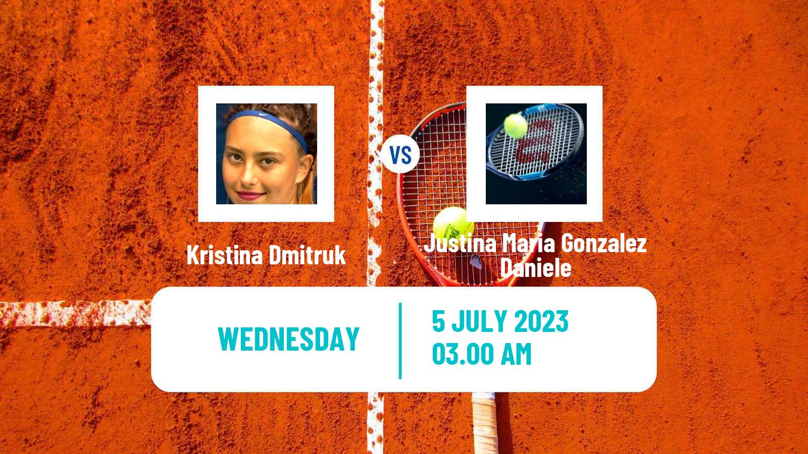 Tennis ITF W25 Klosters Women Kristina Dmitruk - Justina Maria Gonzalez Daniele