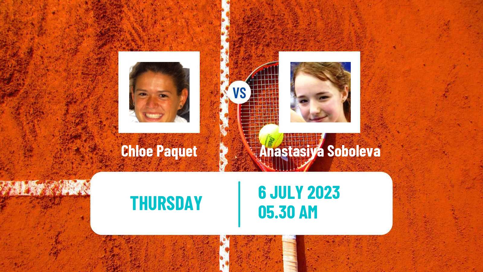 Tennis ITF W40 The Hague Women Chloe Paquet - Anastasiya Soboleva