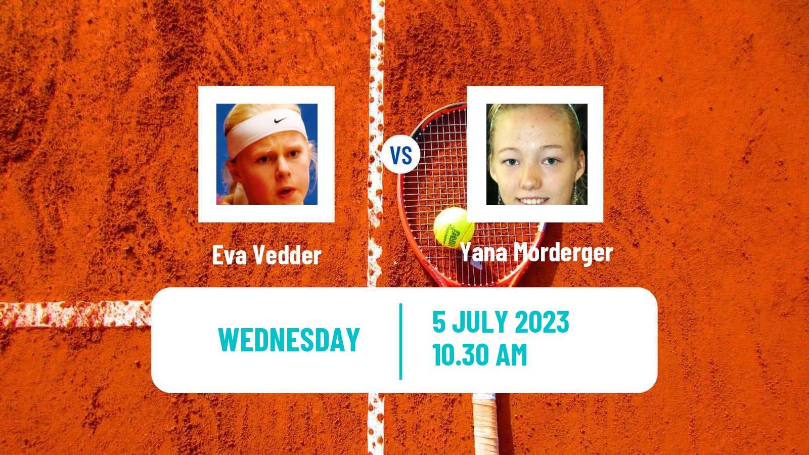 Tennis ITF W40 The Hague Women Eva Vedder - Yana Morderger