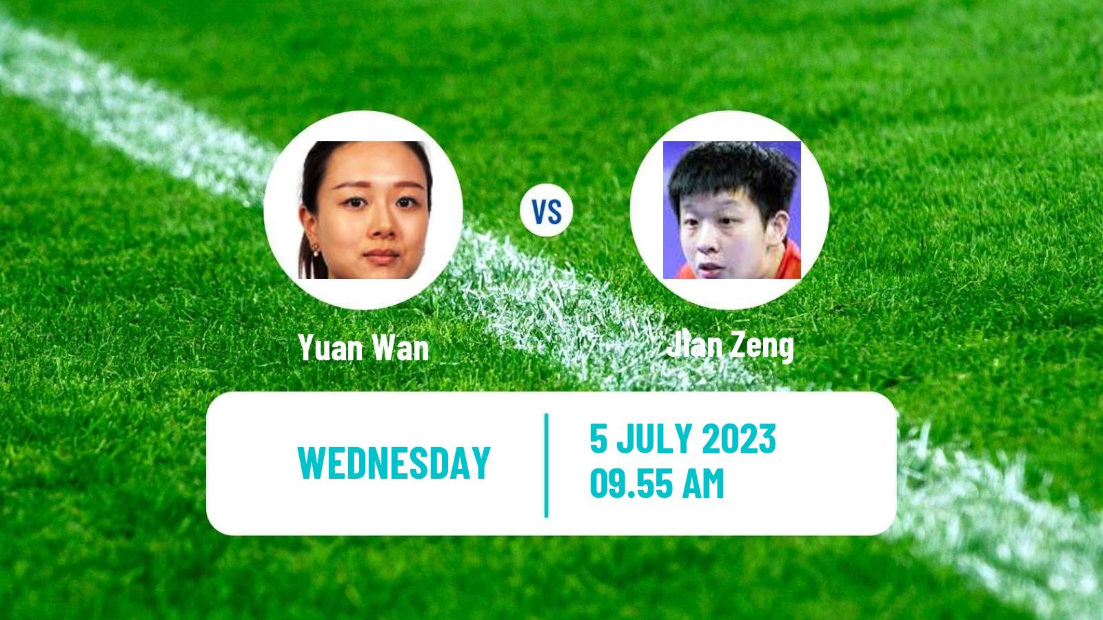 Table tennis Wtt Star Contender Ljubljana Women Yuan Wan - Jian Zeng