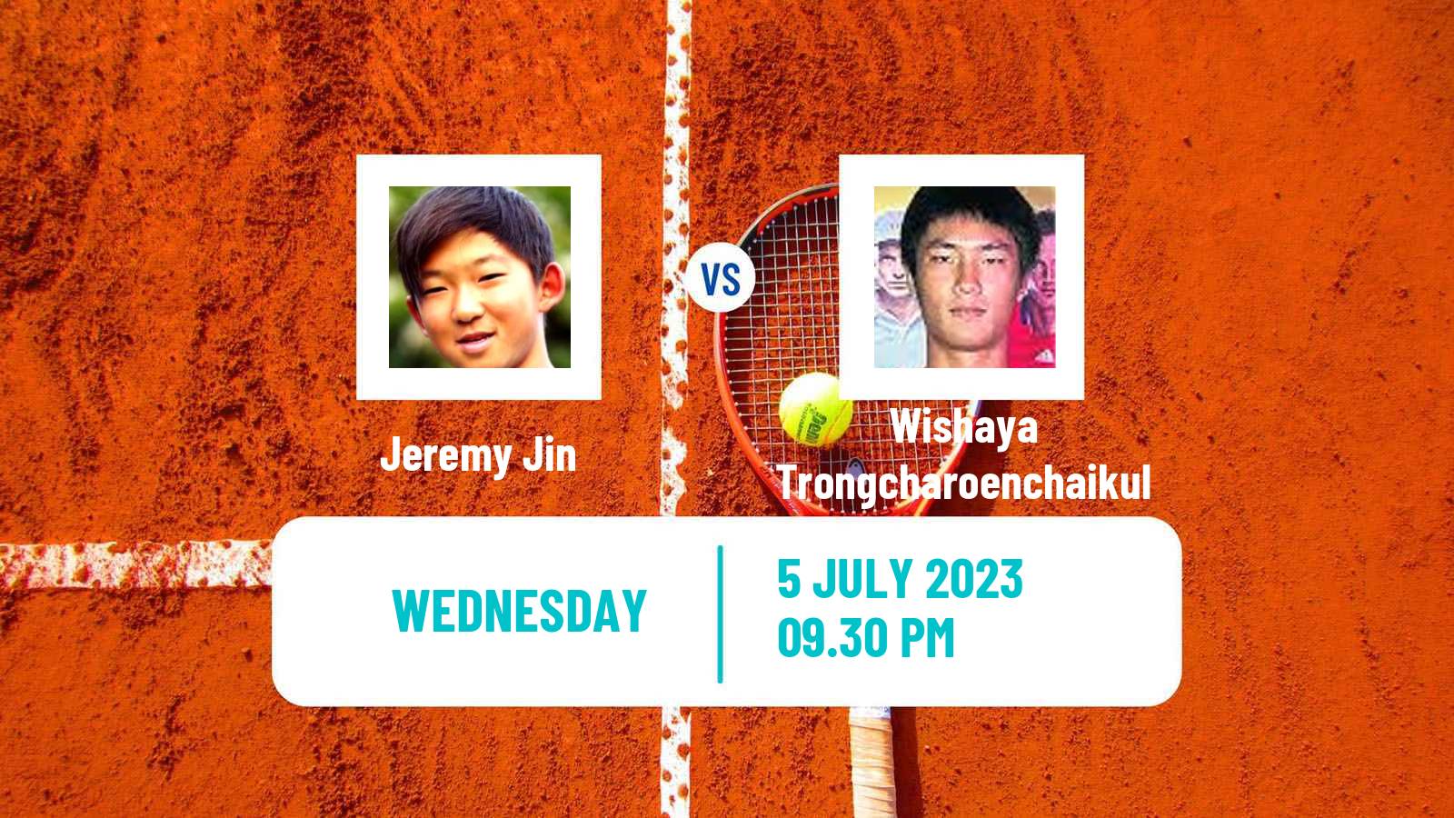 Tennis ITF M15 Tianjin 4 Men Jeremy Jin - Wishaya Trongcharoenchaikul