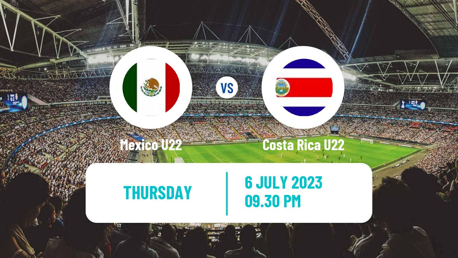 Soccer Central American and Caribbean Games Mexico U22 - Costa Rica U22