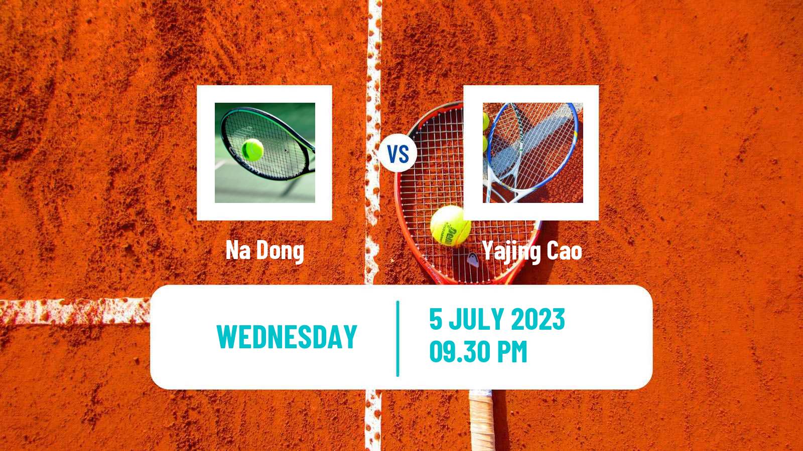 Tennis ITF W15 Tianjin 4 Women Na Dong - Yajing Cao
