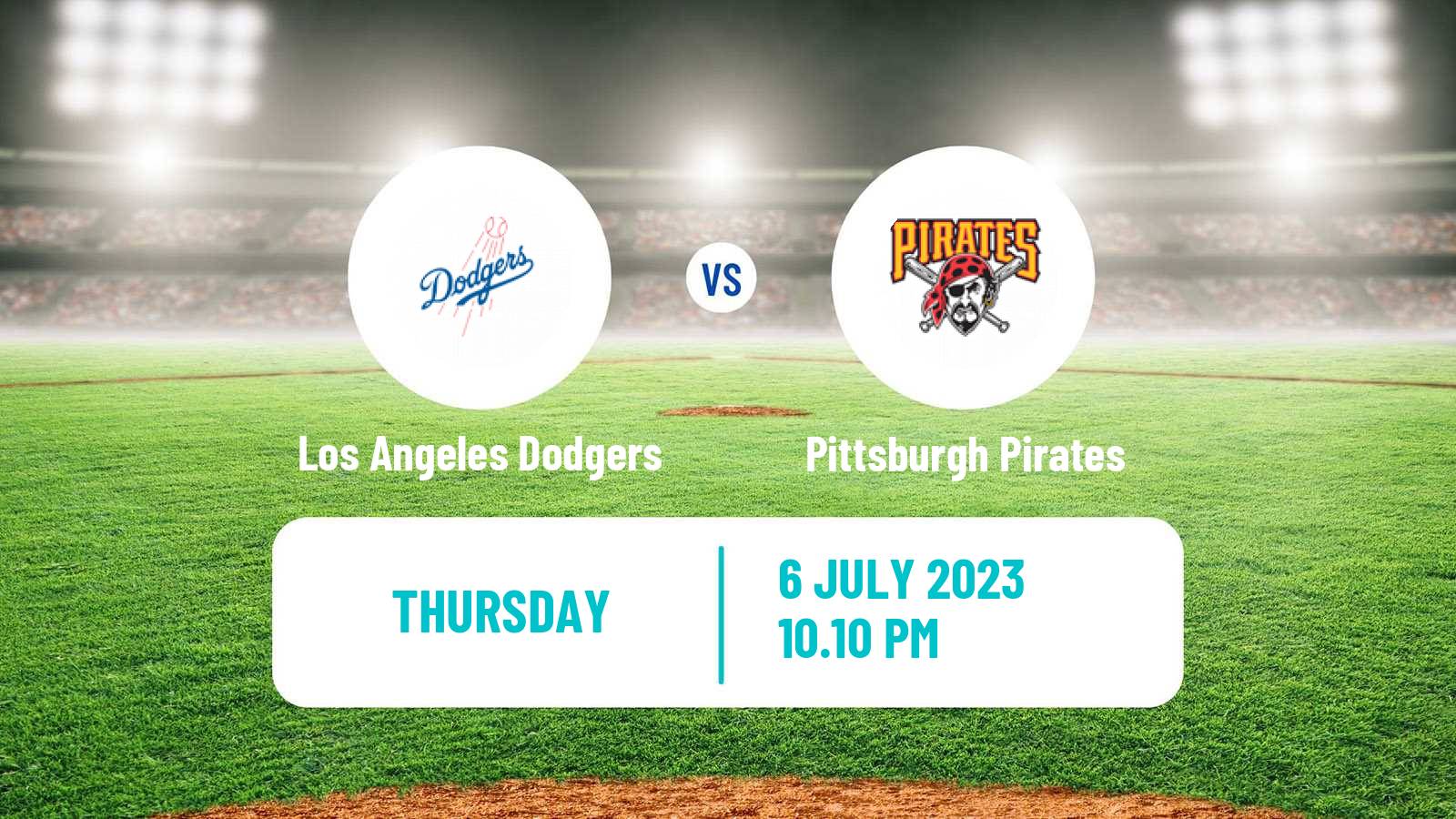 Baseball MLB Los Angeles Dodgers - Pittsburgh Pirates
