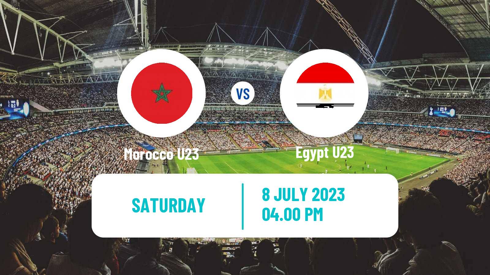 Soccer Africa Cup of Nations U23 Morocco U23 - Egypt U23
