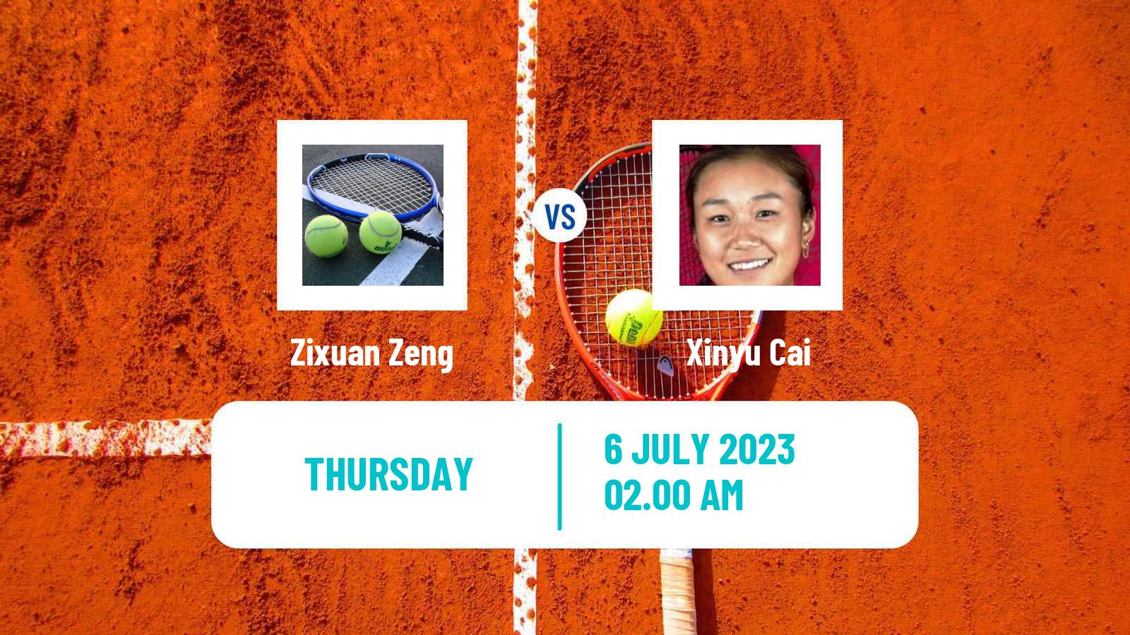 Tennis ITF W15 Tianjin 4 Women Zixuan Zeng - Xinyu Cai