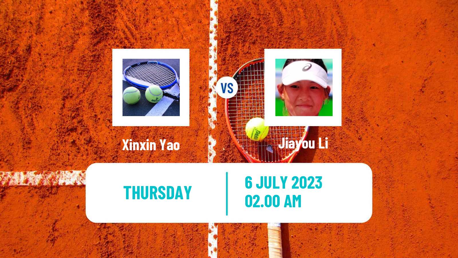 Tennis ITF W15 Tianjin 4 Women Xinxin Yao - Jiayou Li