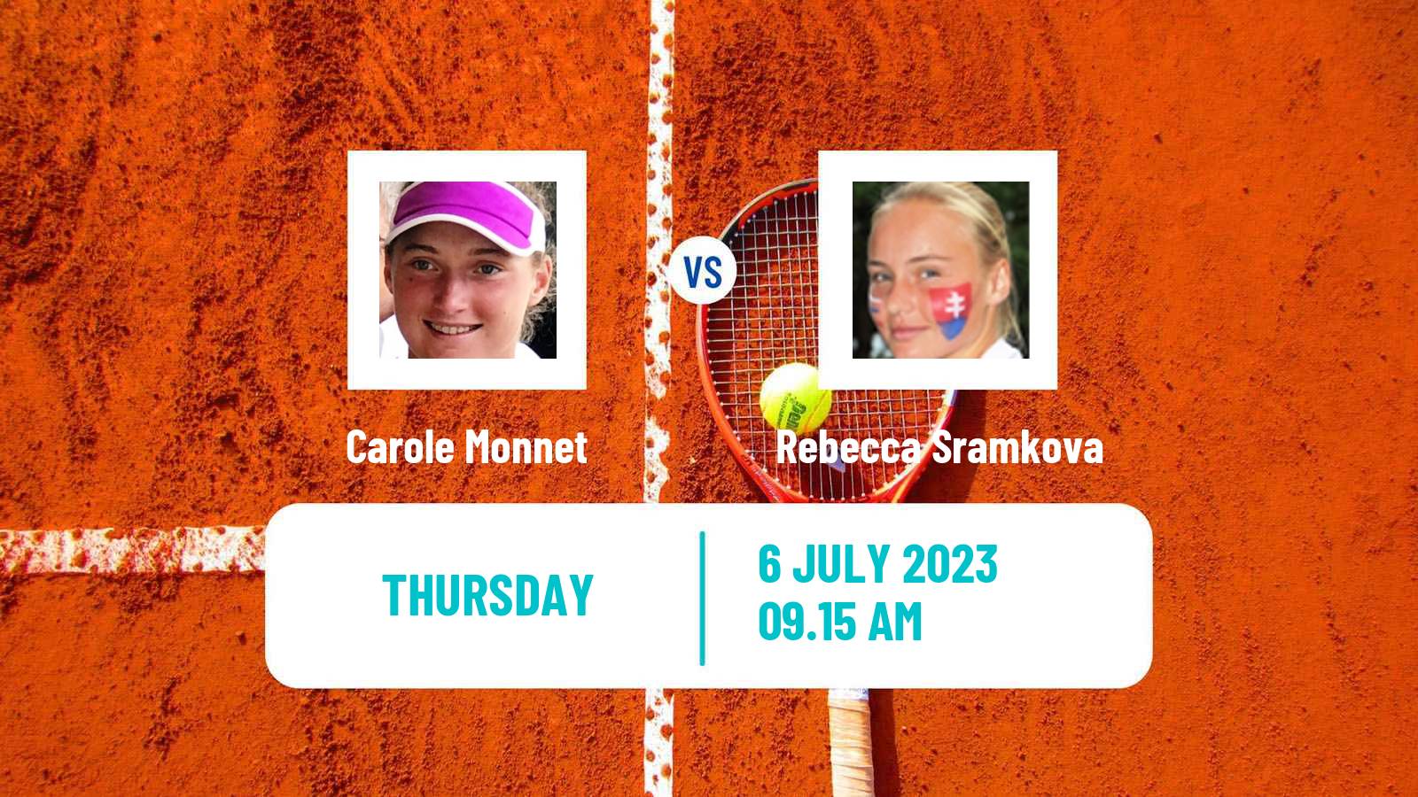 Tennis ITF W60 Montpellier Women Carole Monnet - Rebecca Sramkova