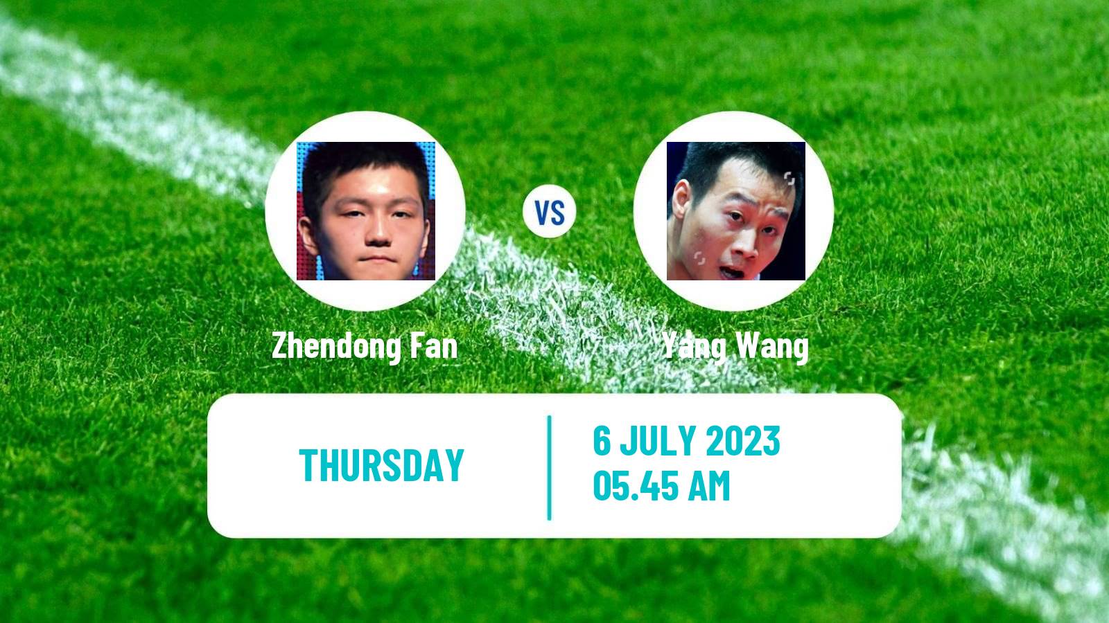 Table tennis Wtt Star Contender Ljubljana Men Zhendong Fan - Yang Wang