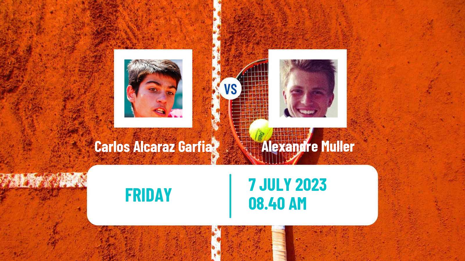 Tennis ATP Wimbledon Carlos Alcaraz Garfia - Alexandre Muller