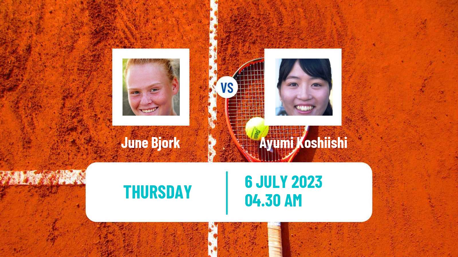 Tennis ITF W15 Monastir 22 Women June Bjork - Ayumi Koshiishi