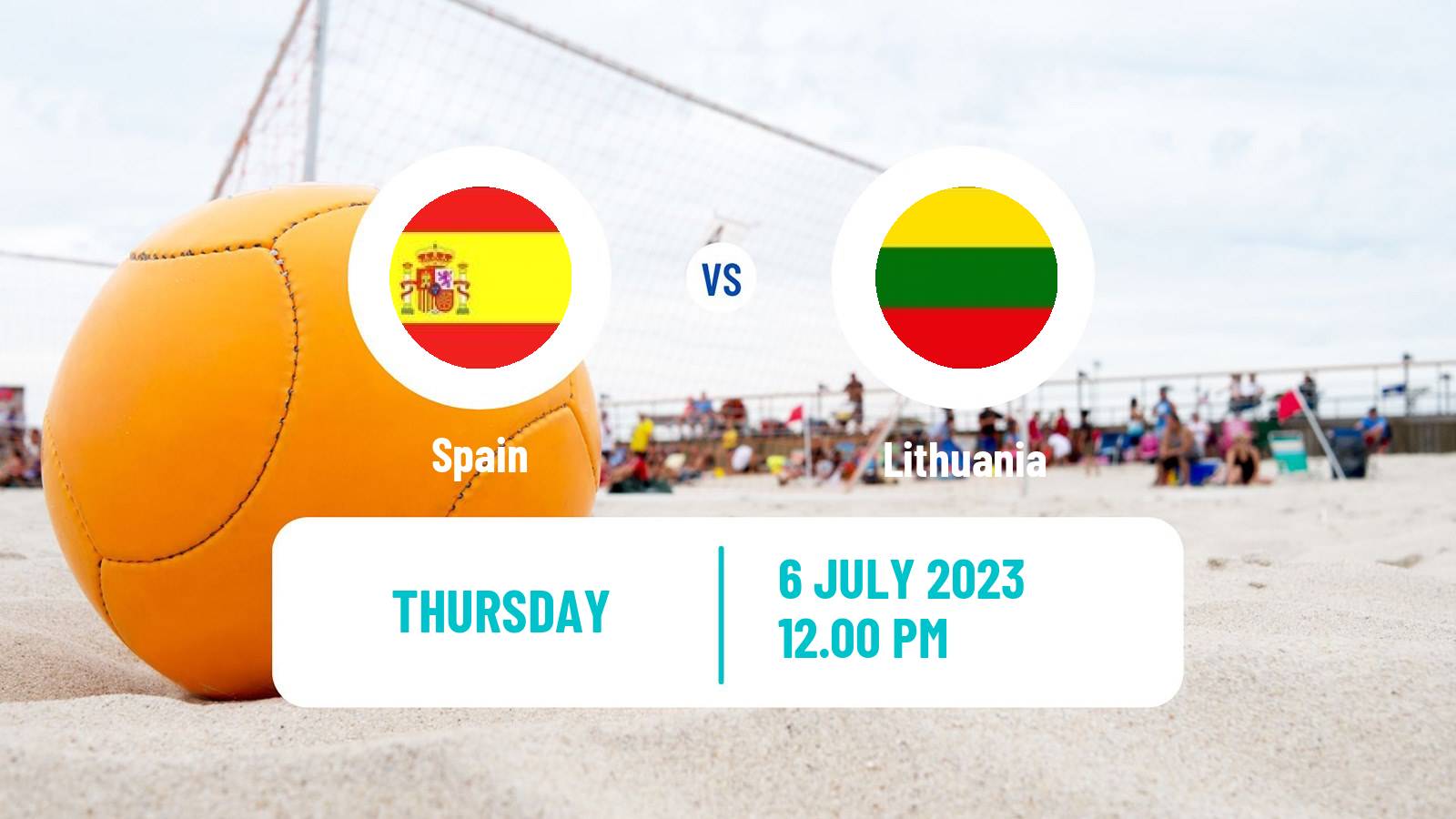 Beach soccer World Cup Spain - Lithuania