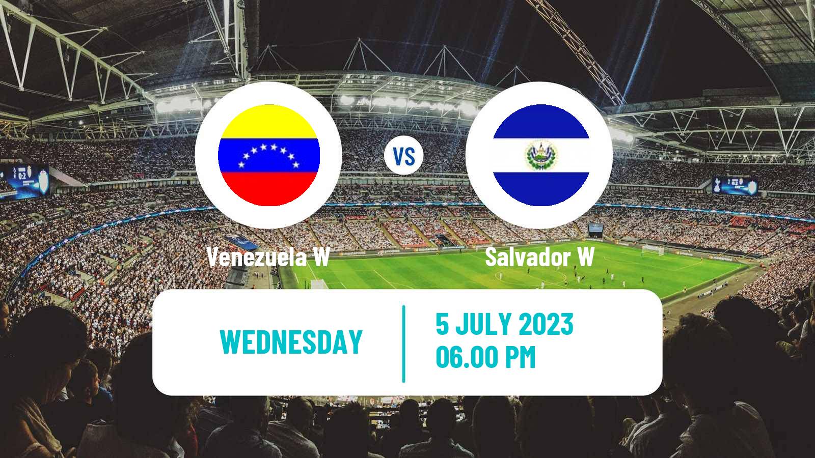 Soccer Central American and Caribbean Games Women Venezuela W - Salvador W