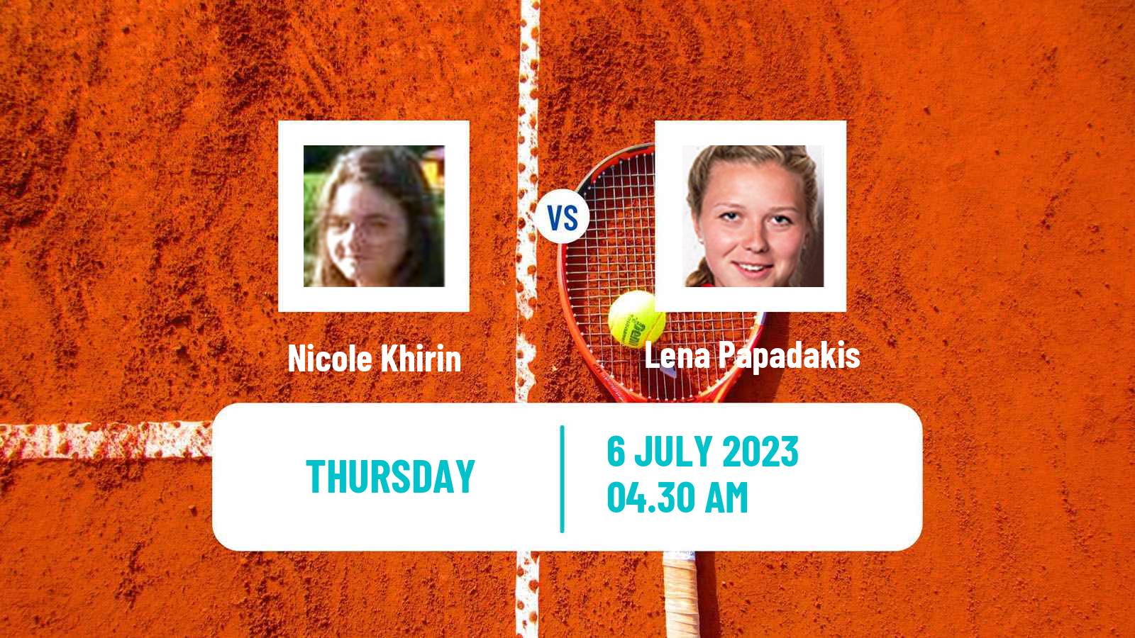 Tennis ITF W25 Klosters Women Nicole Khirin - Lena Papadakis