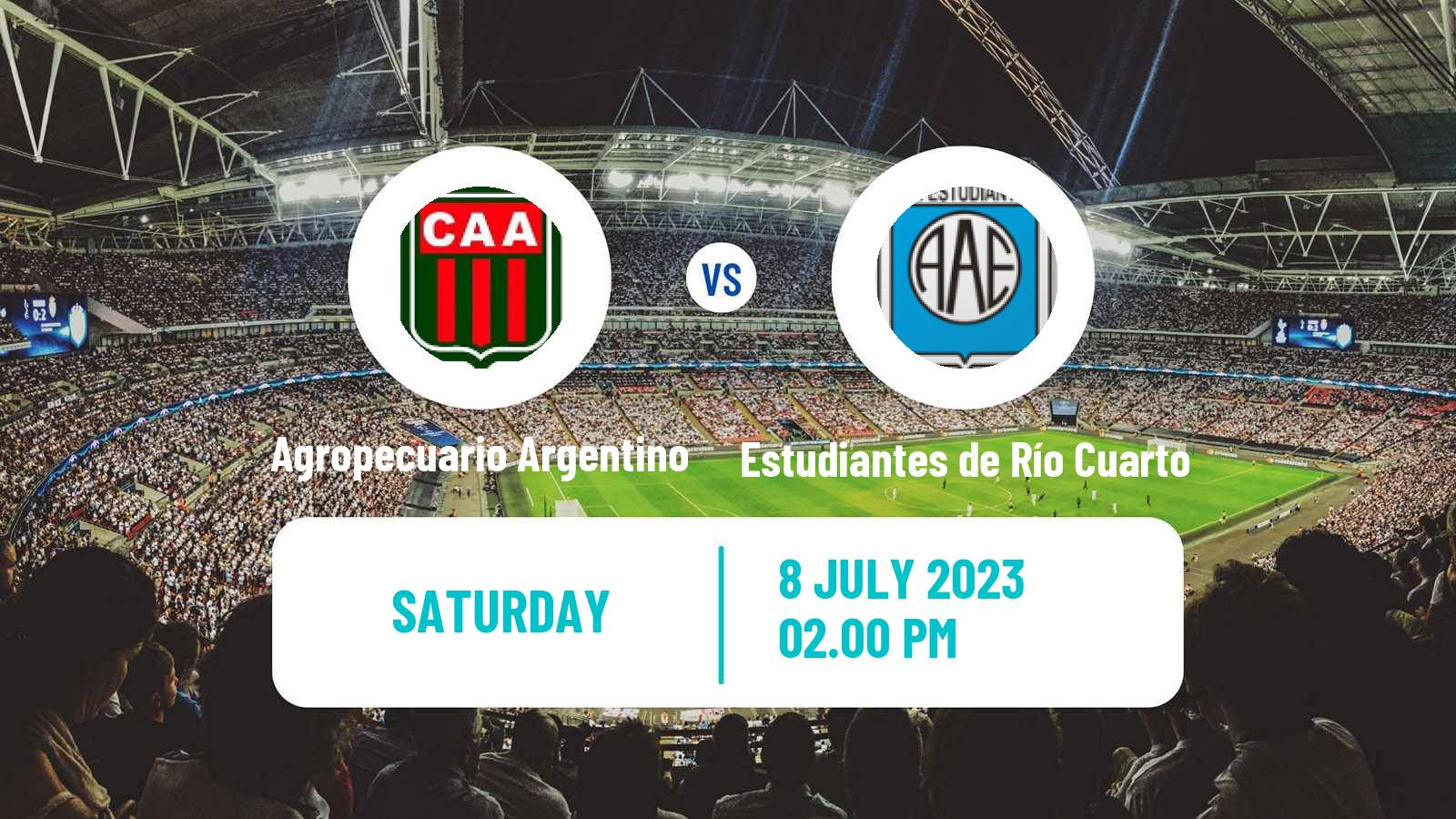 Soccer Argentinian Primera Nacional Agropecuario Argentino - Estudiantes de Río Cuarto