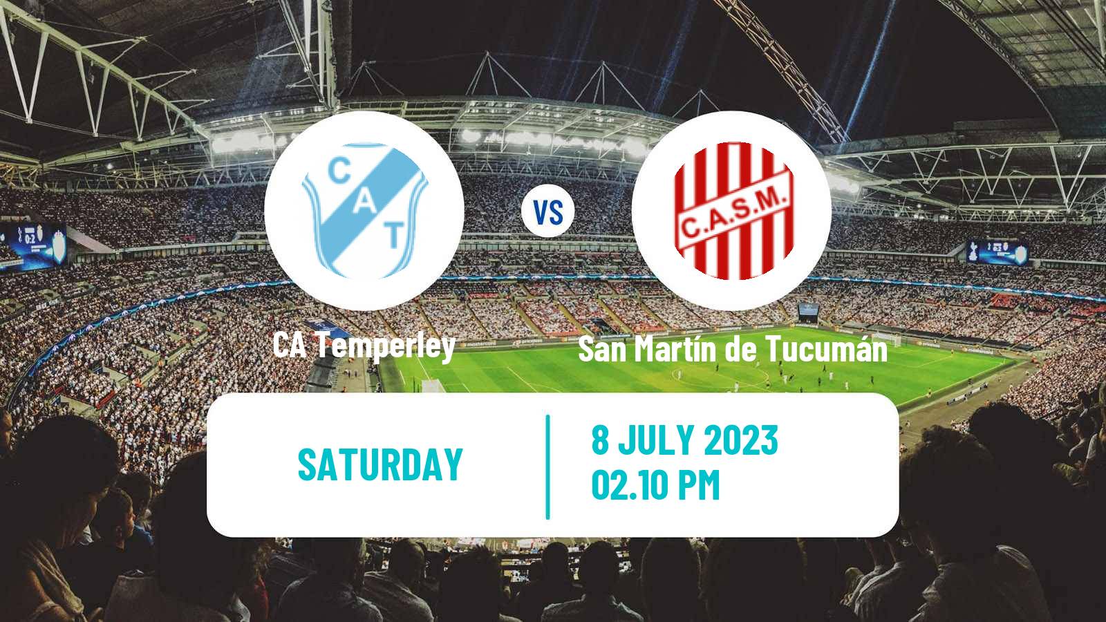 Soccer Argentinian Primera Nacional Temperley - San Martín de Tucumán