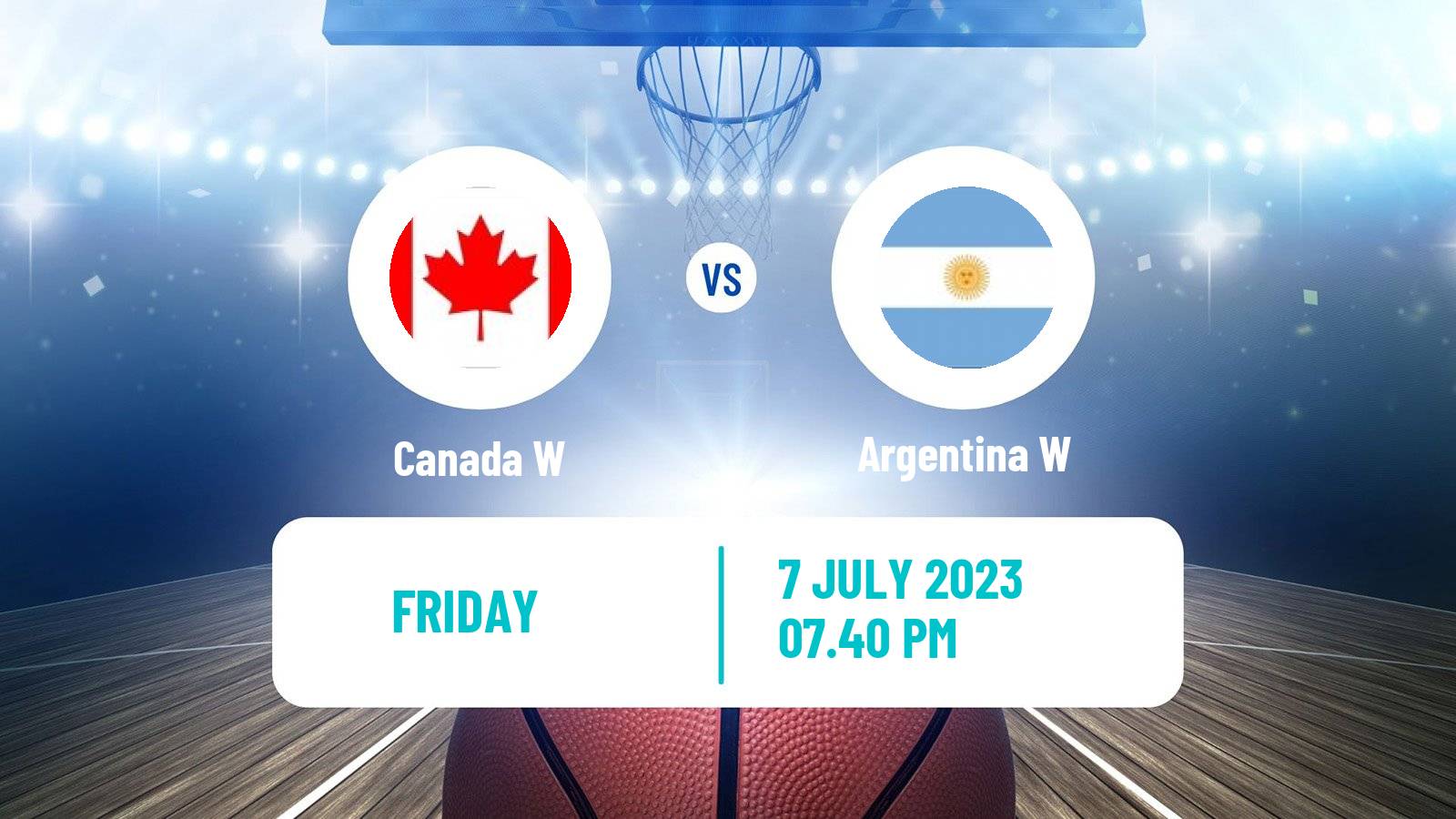 Basketball AmeriCup Basketball Women Canada W - Argentina W