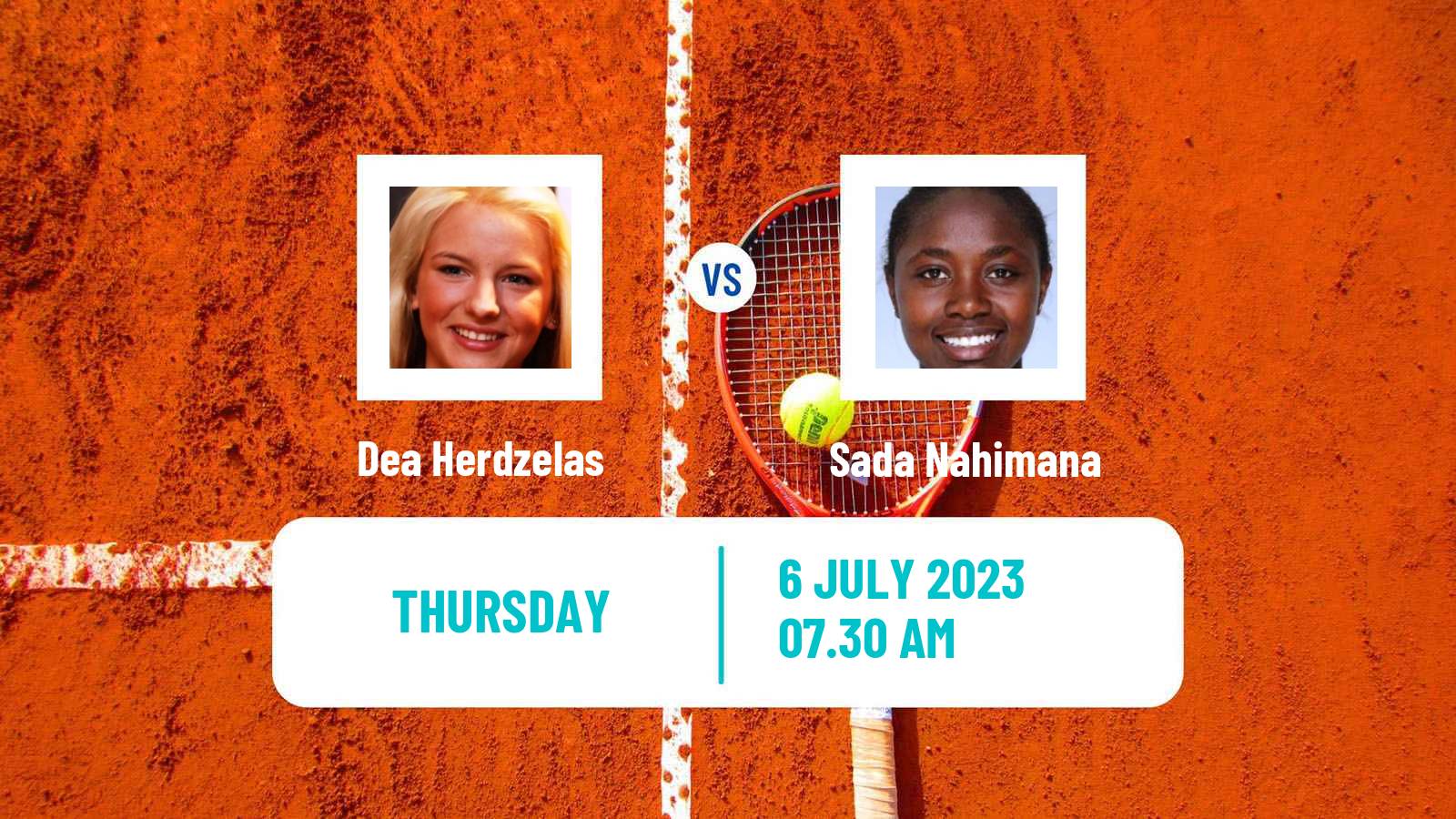 Tennis ITF W25 Stuttgart Vaihingen Women Dea Herdzelas - Sada Nahimana