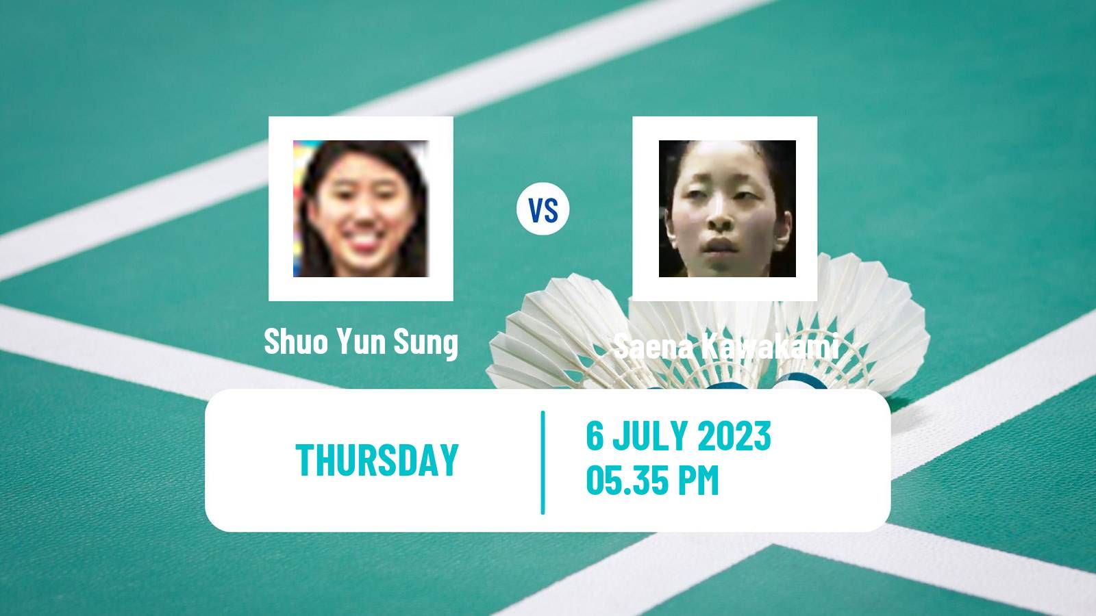 Badminton BWF World Tour Canada Open Women Shuo Yun Sung - Saena Kawakami