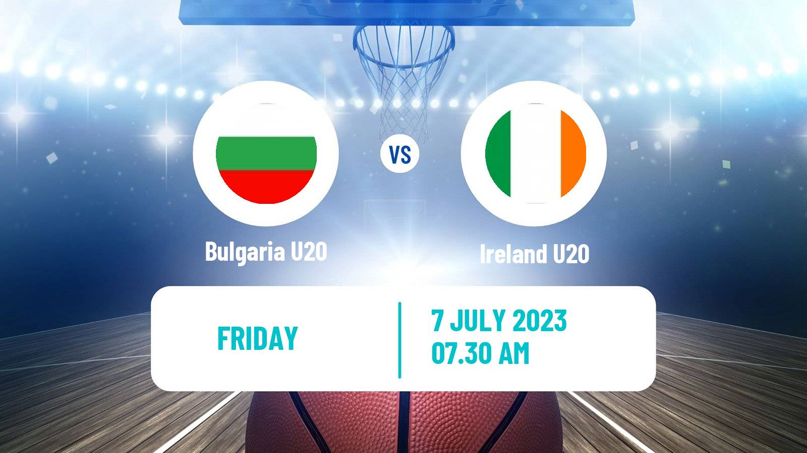 Basketball EuroBasket U20 B Bulgaria U20 - Ireland U20