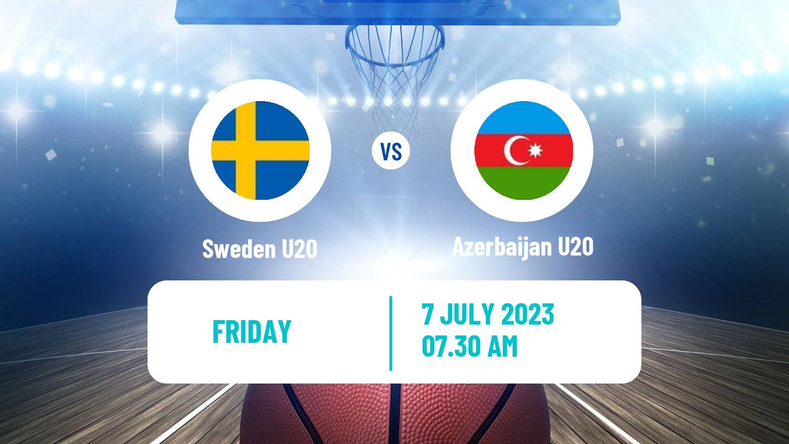 Basketball EuroBasket U20 B Sweden U20 - Azerbaijan U20