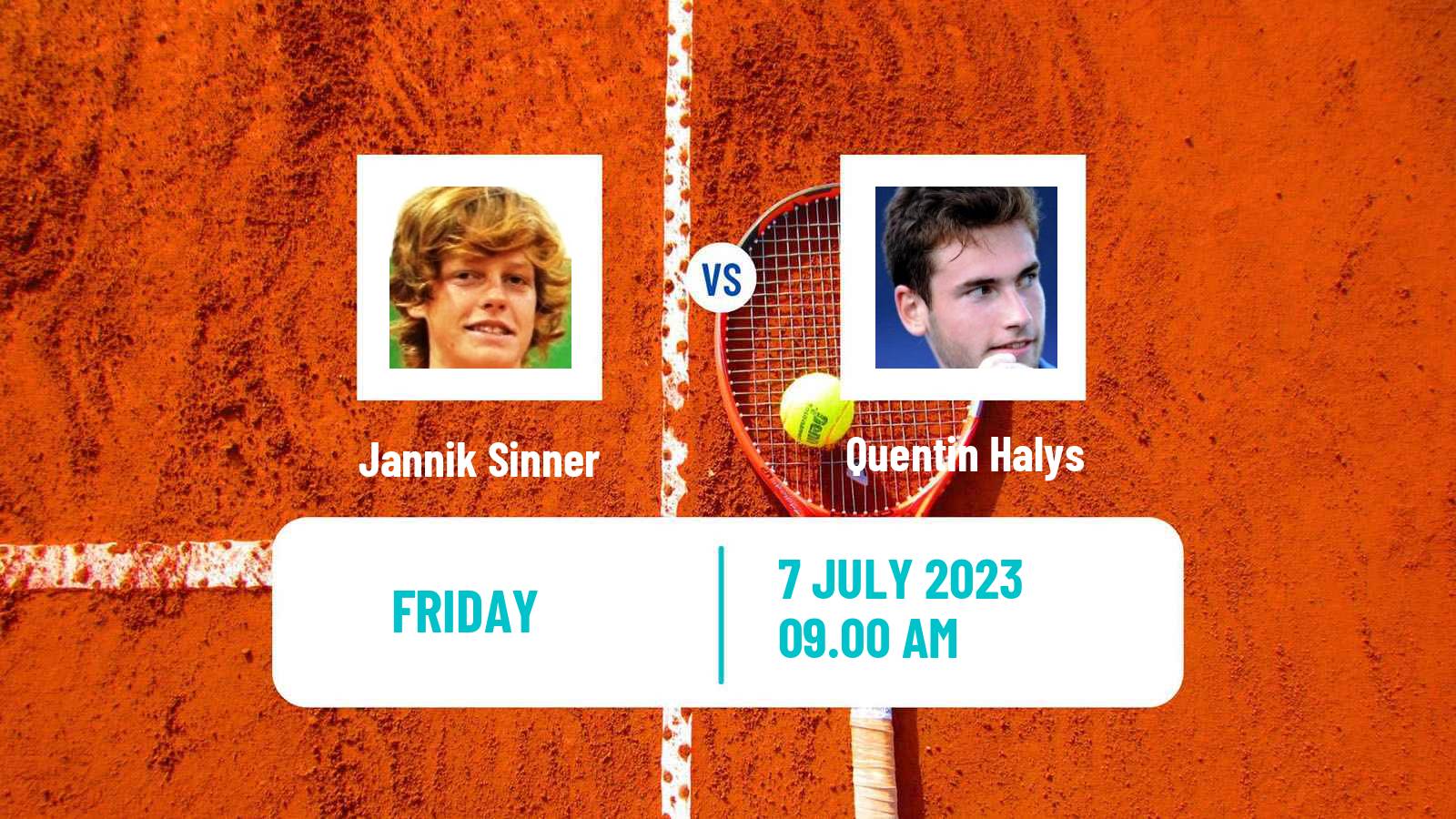Tennis ATP Wimbledon Jannik Sinner - Quentin Halys