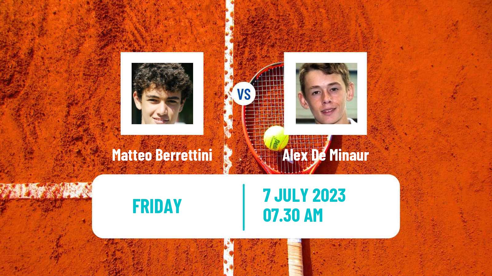 Tennis ATP Wimbledon Matteo Berrettini - Alex De Minaur