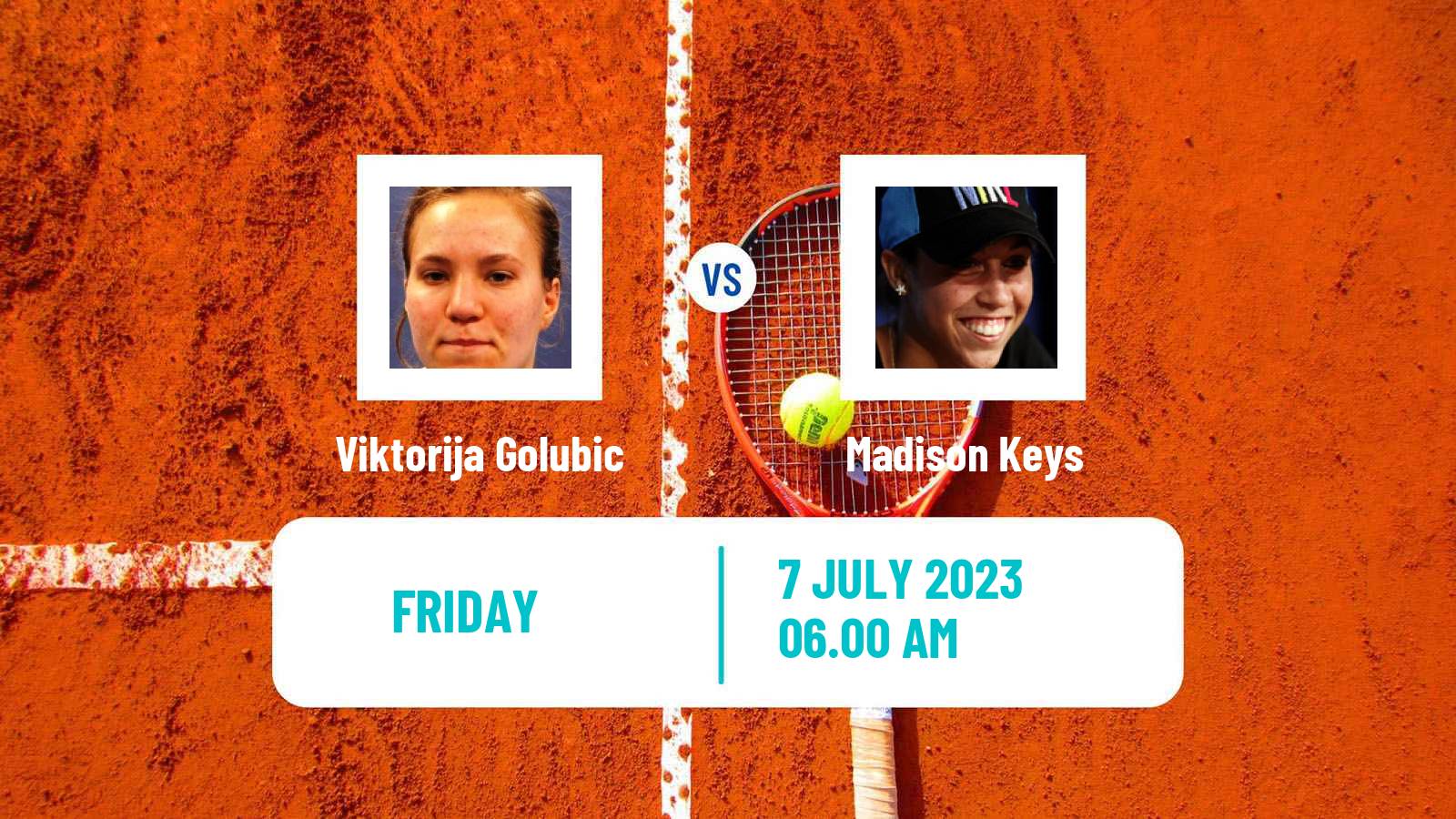 Tennis WTA Wimbledon Viktorija Golubic - Madison Keys