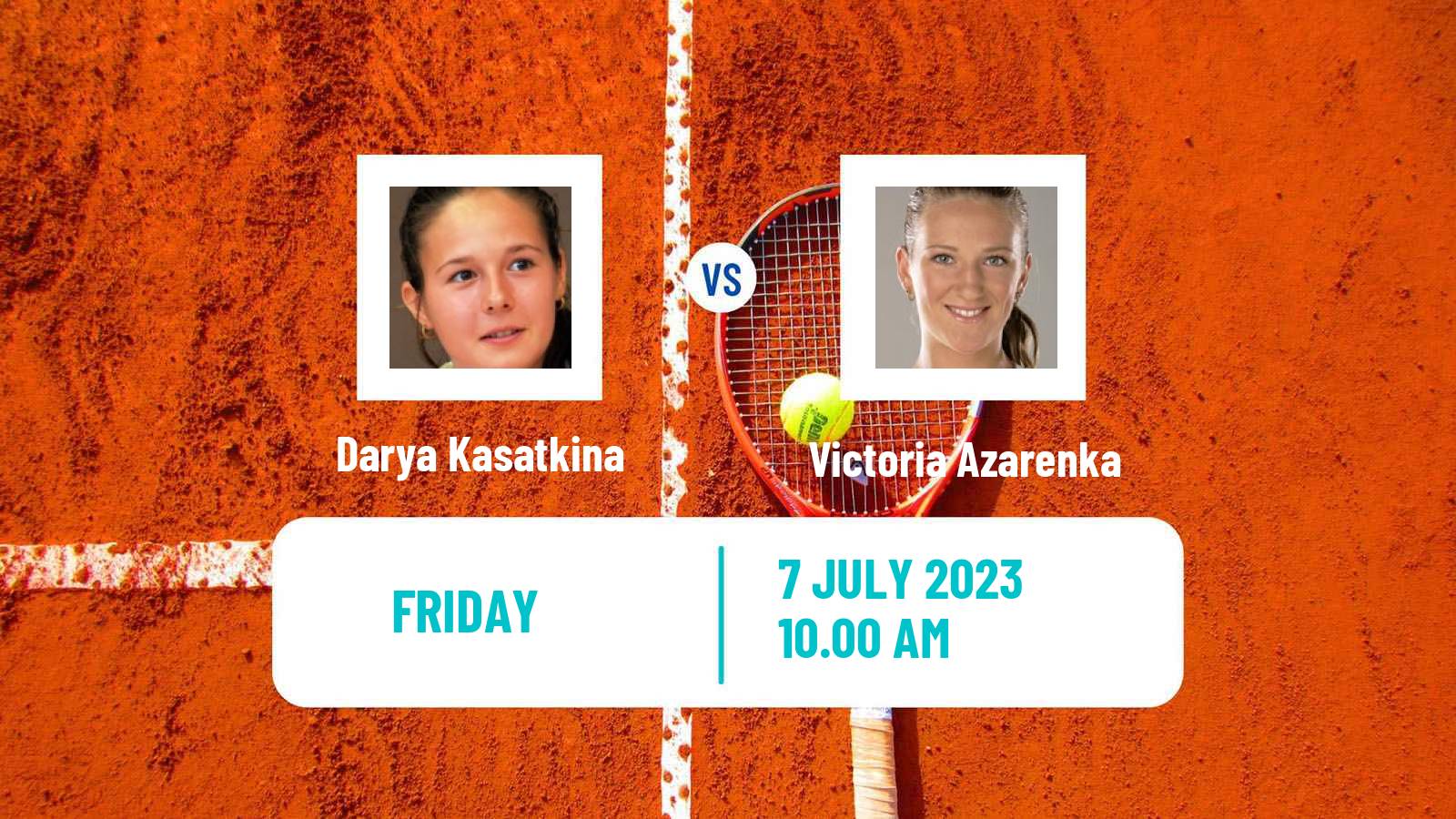 Tennis WTA Wimbledon Darya Kasatkina - Victoria Azarenka