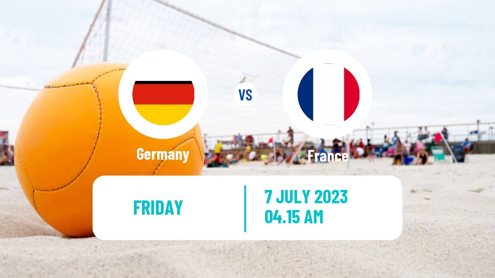 Beach soccer World Cup Germany - France