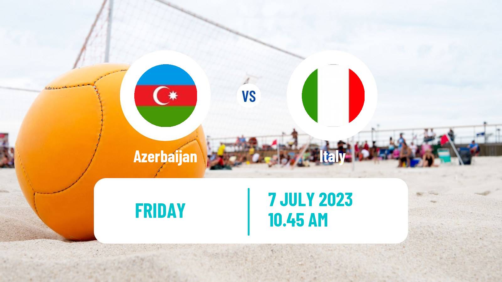 Beach soccer World Cup Azerbaijan - Italy
