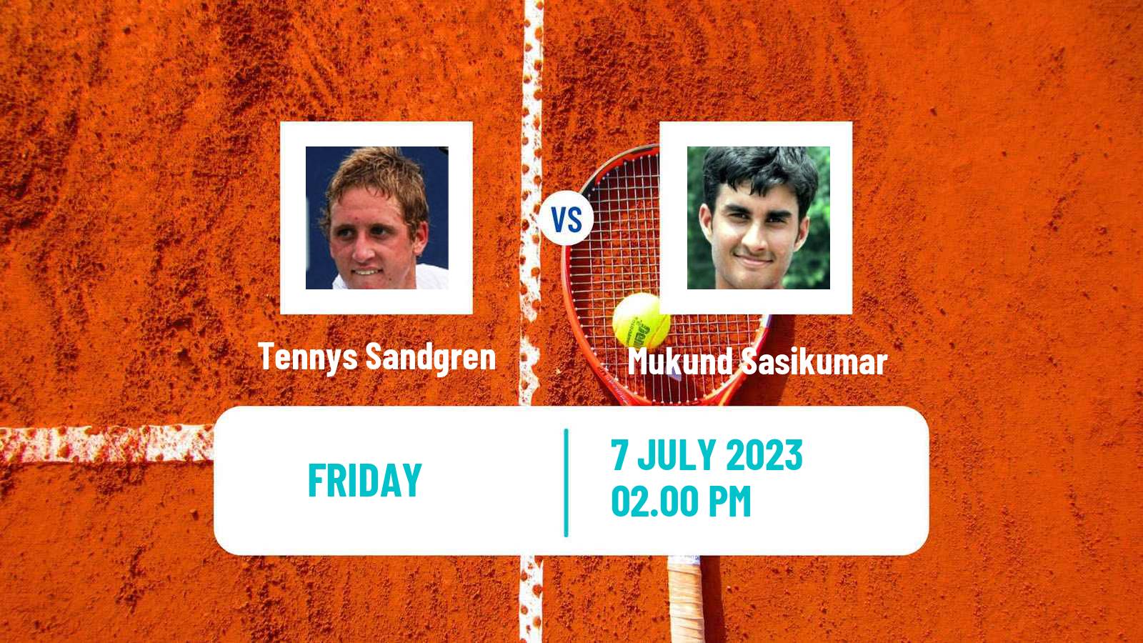 Tennis Bloomfield Hills Challenger Men Tennys Sandgren - Mukund Sasikumar