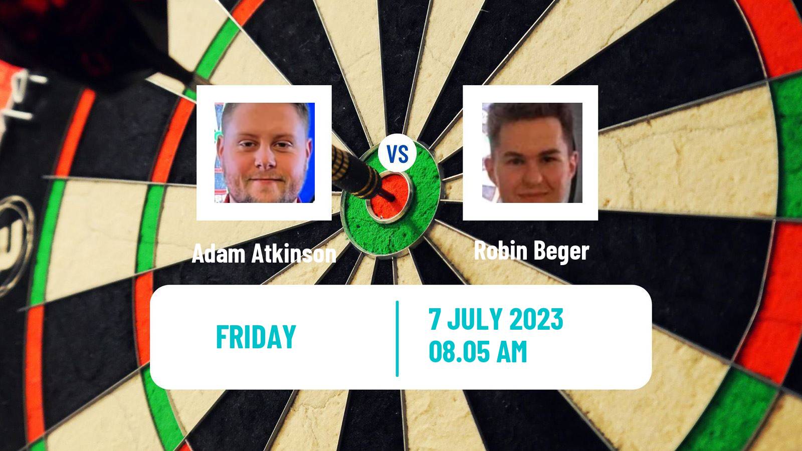 Darts Modus Super Series Adam Atkinson - Robin Beger