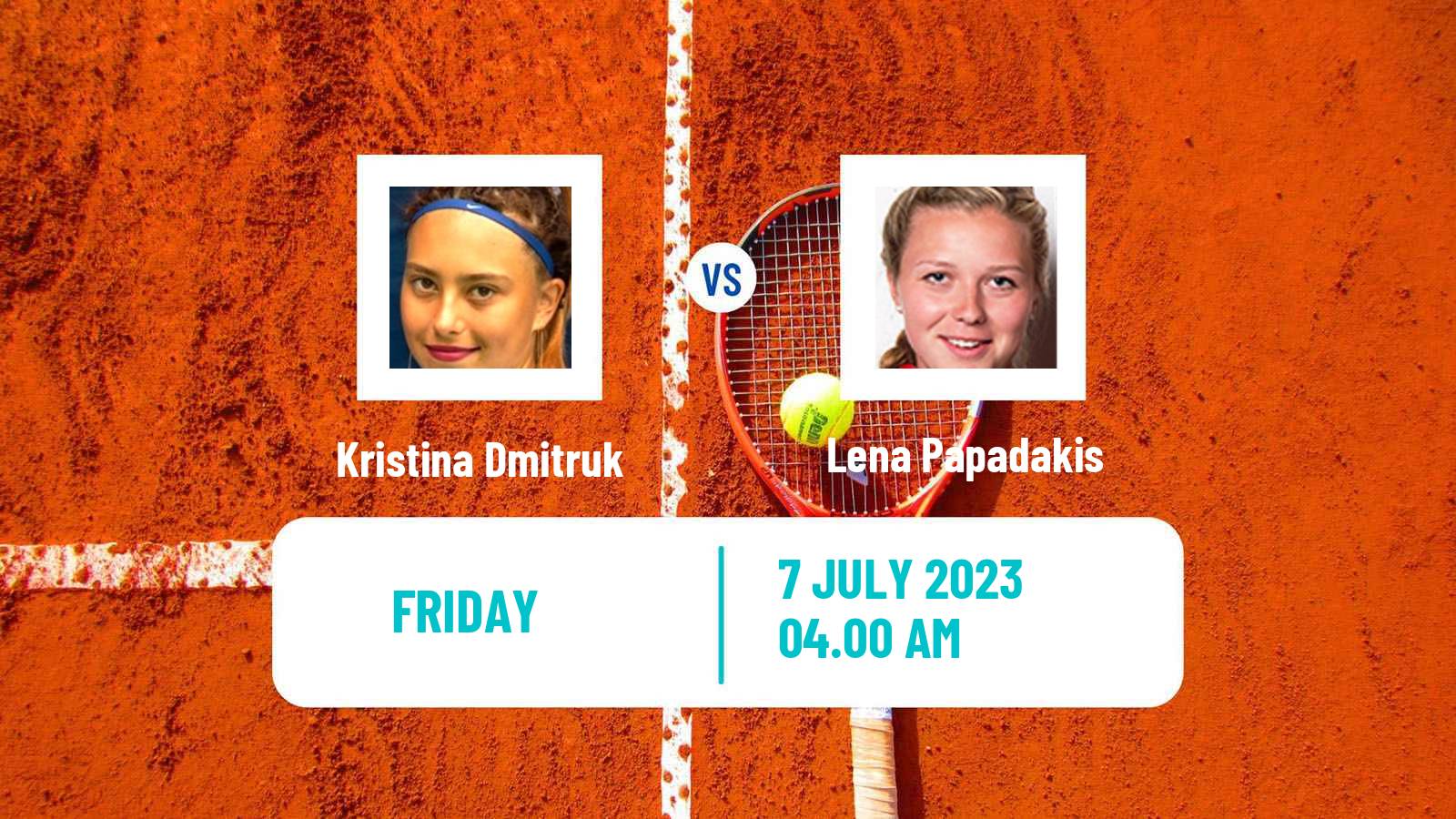Tennis ITF W25 Klosters Women Kristina Dmitruk - Lena Papadakis