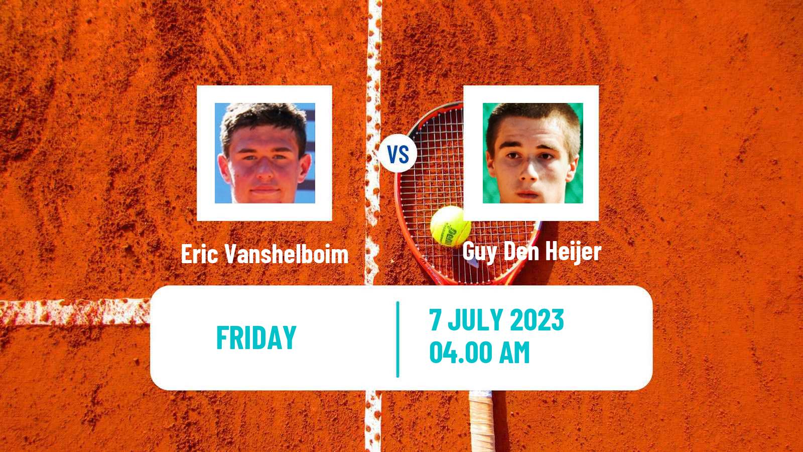 Tennis ITF M25 The Hague Men Eric Vanshelboim - Guy Den Heijer