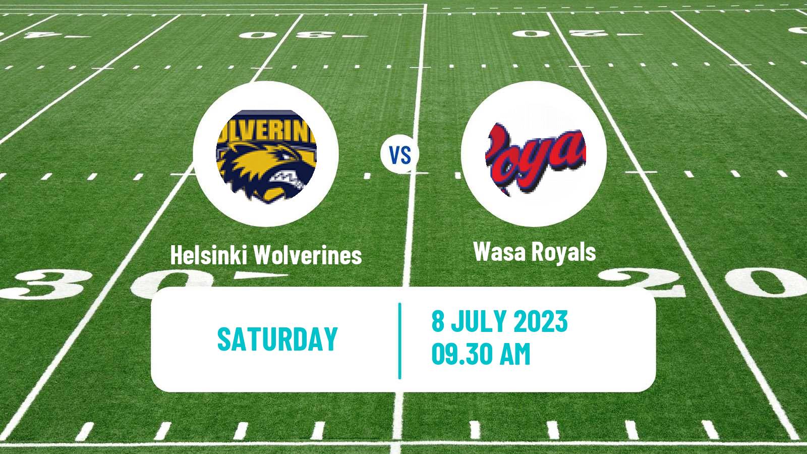 American football Finnish Vaahteraliiga Helsinki Wolverines - Wasa Royals