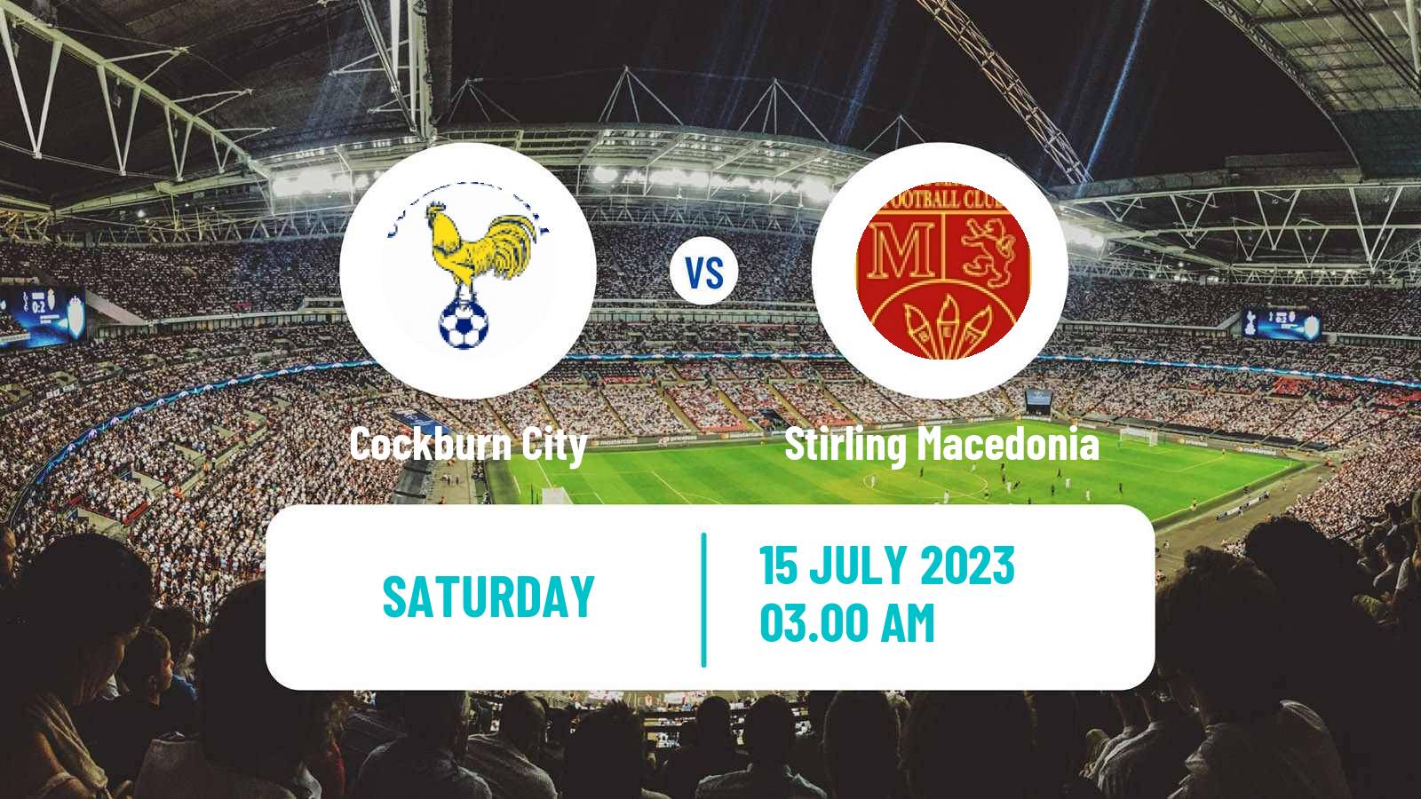 Soccer Australian NPL Western Australia Cockburn City - Stirling Macedonia