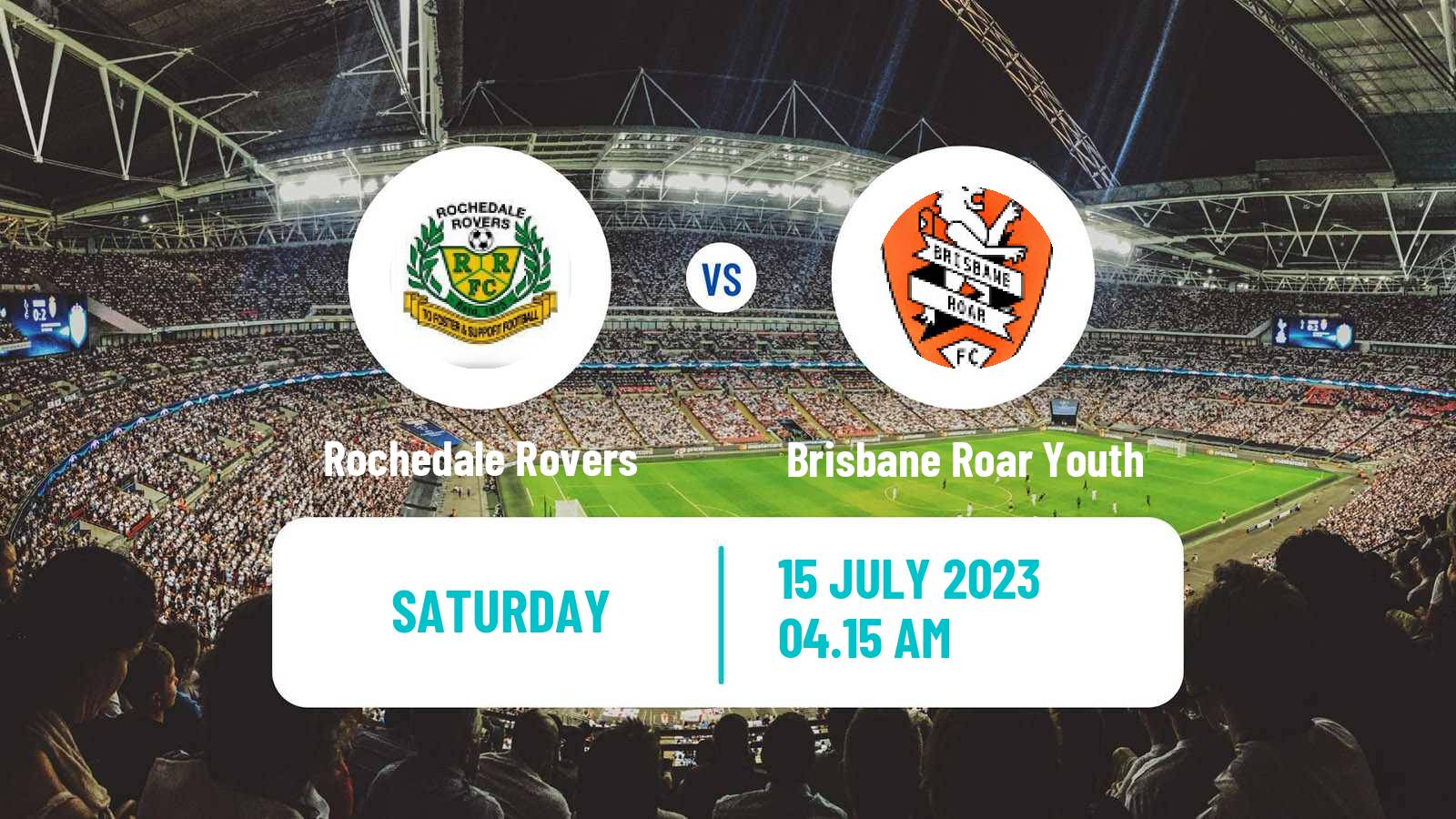 Soccer Australian NPL Queensland Rochedale Rovers - Brisbane Roar Youth