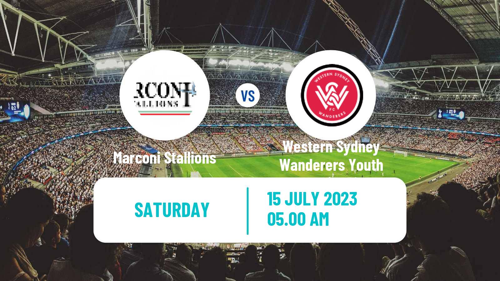 Soccer Australian NPL NSW Marconi Stallions - Western Sydney Wanderers Youth