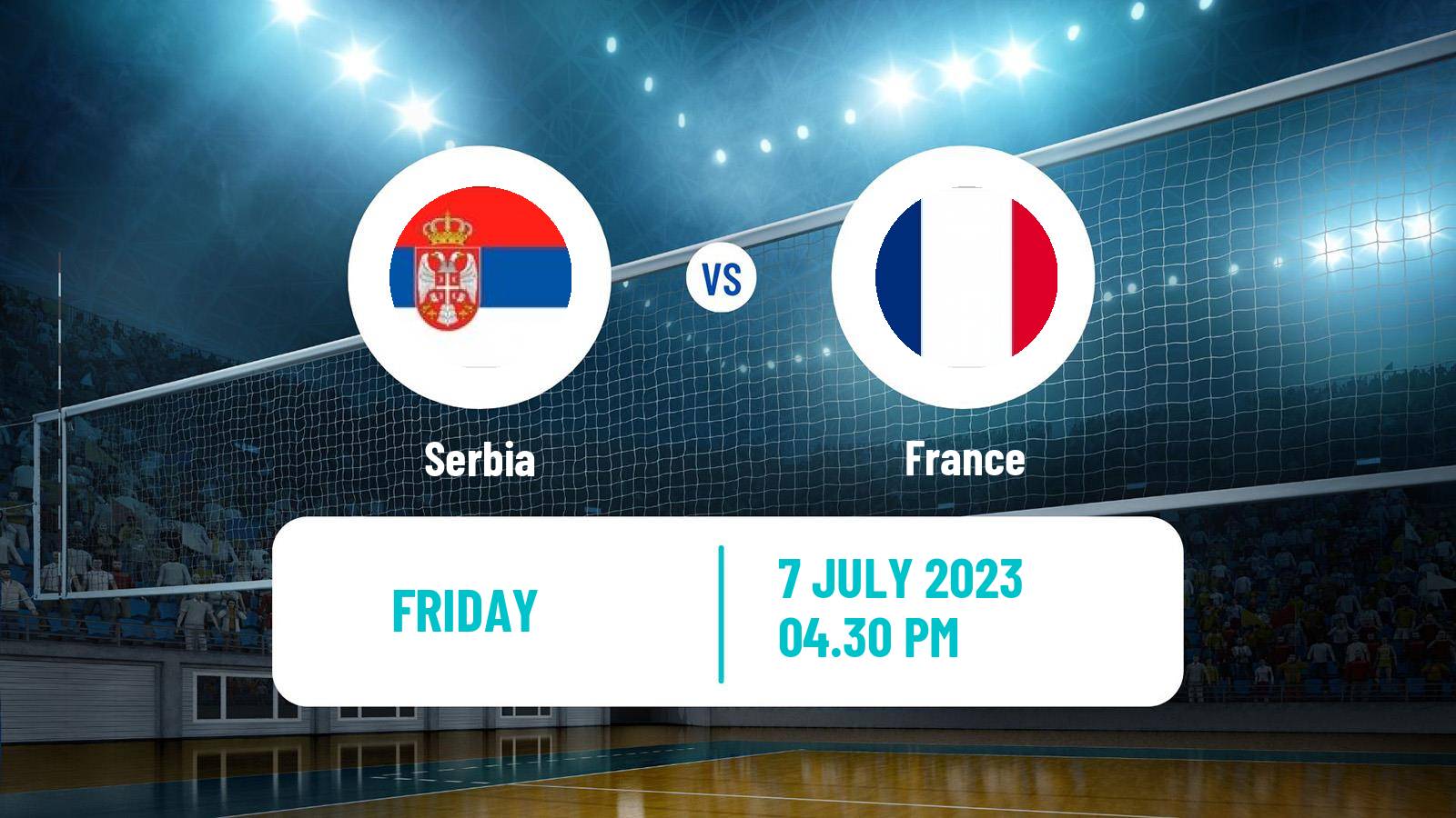Volleyball Nations League Volleyball Serbia - France