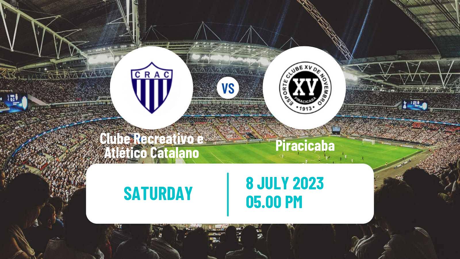 Soccer Brazilian Serie D Clube Recreativo e Atlético Catalano - Piracicaba