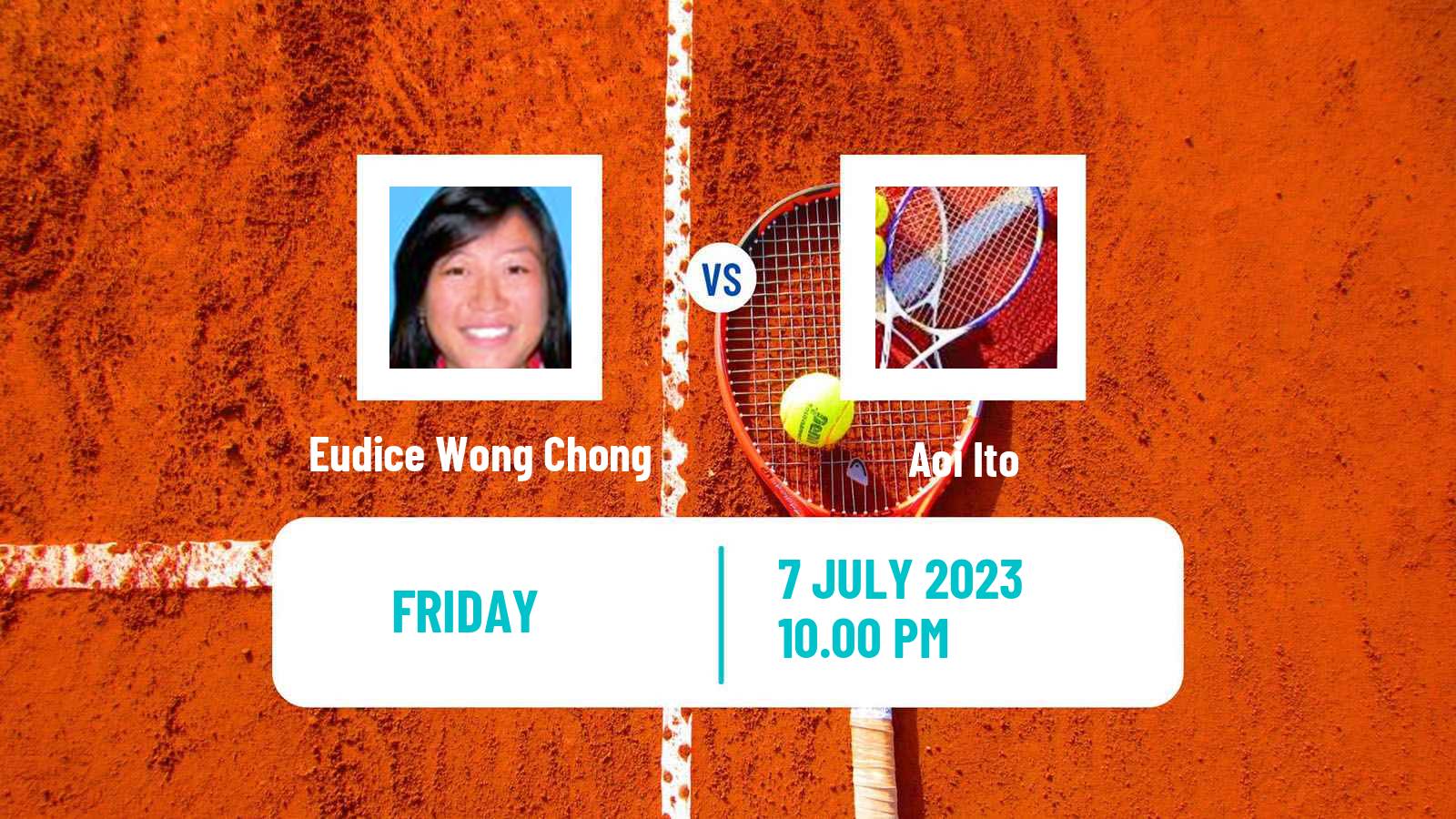 Tennis ITF W40 Hong Kong Women Eudice Wong Chong - Aoi Ito