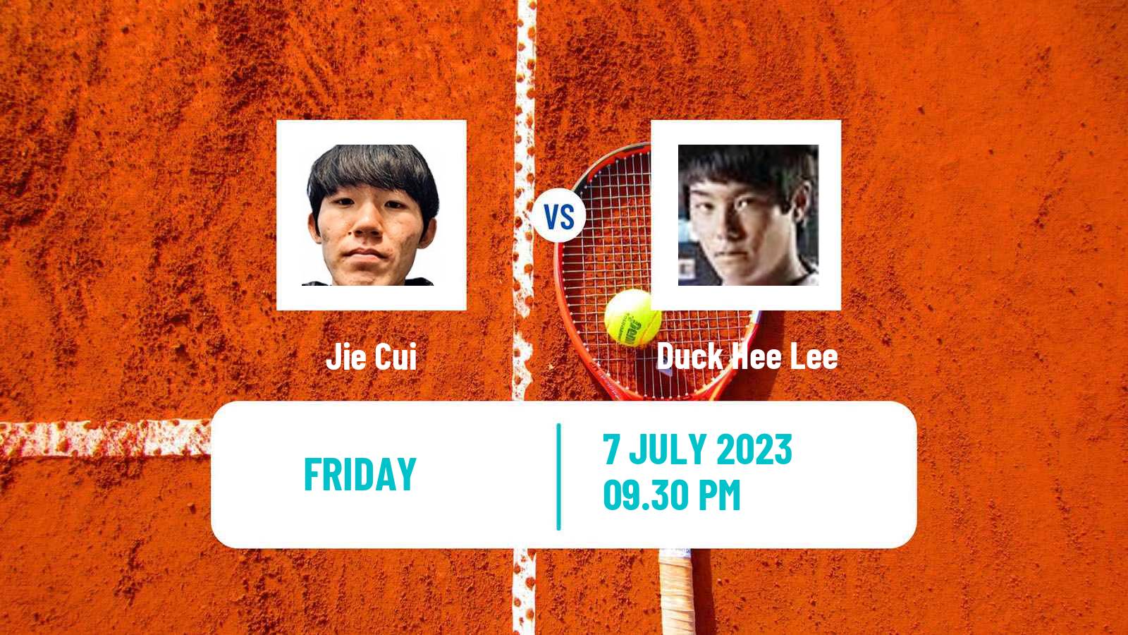 Tennis ITF M15 Tianjin 4 Men Jie Cui - Duck Hee Lee