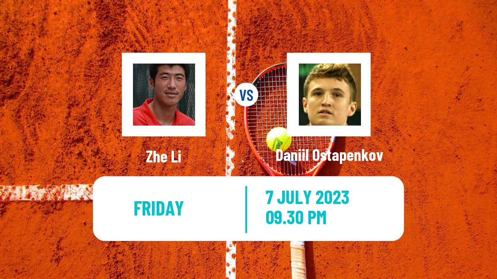 Tennis ITF M15 Tianjin 4 Men Zhe Li - Daniil Ostapenkov