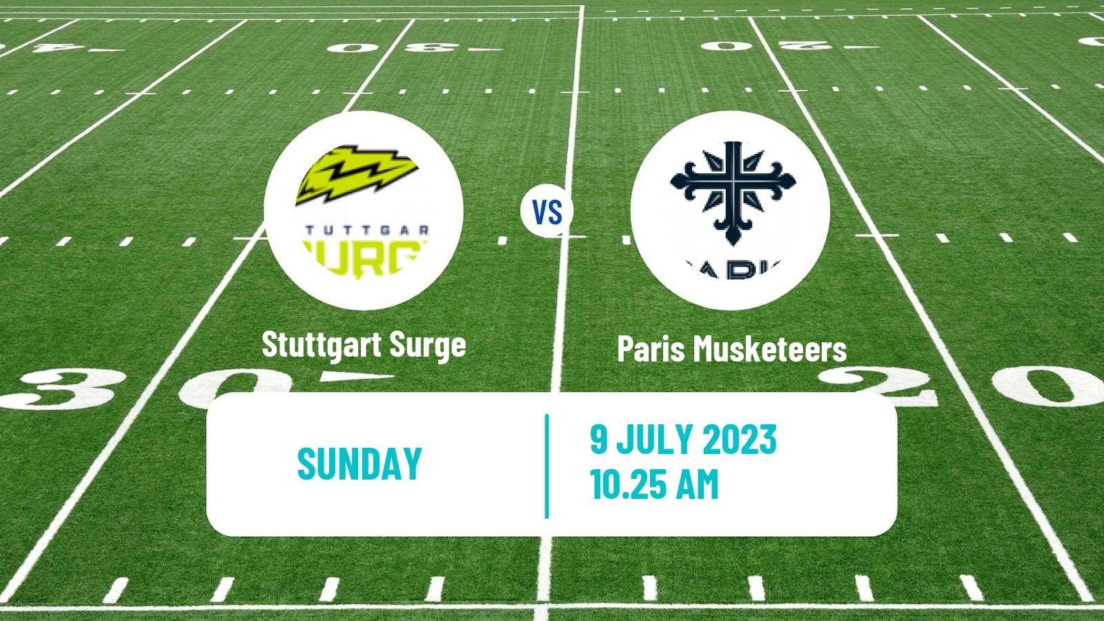 American football European League of American Football Stuttgart Surge - Paris Musketeers