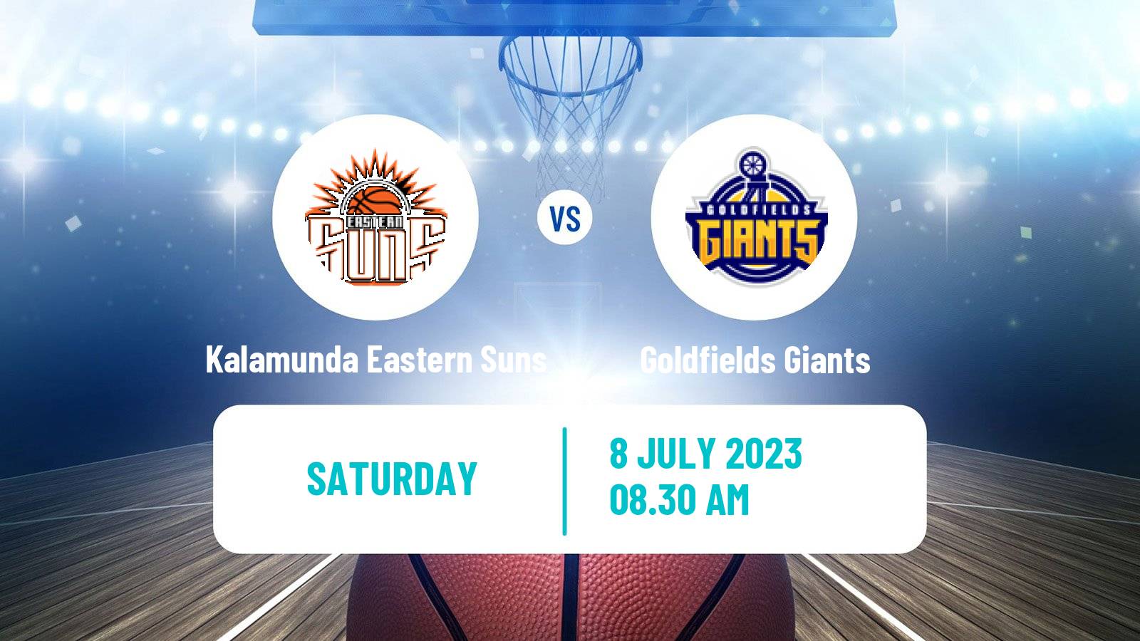 Basketball Australian NBL1 West Kalamunda Eastern Suns - Goldfields Giants