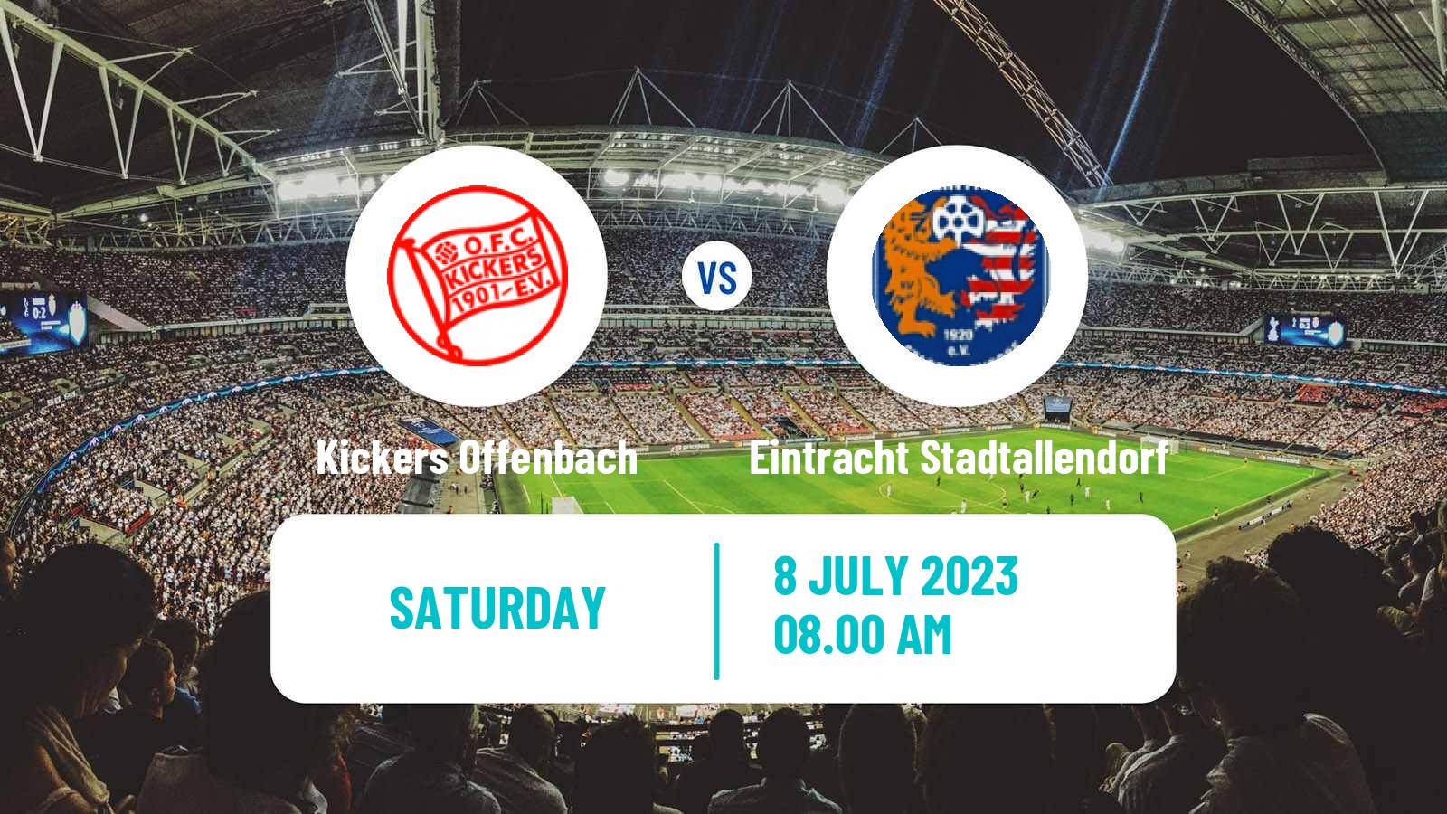 Soccer Club Friendly Kickers Offenbach - Eintracht Stadtallendorf