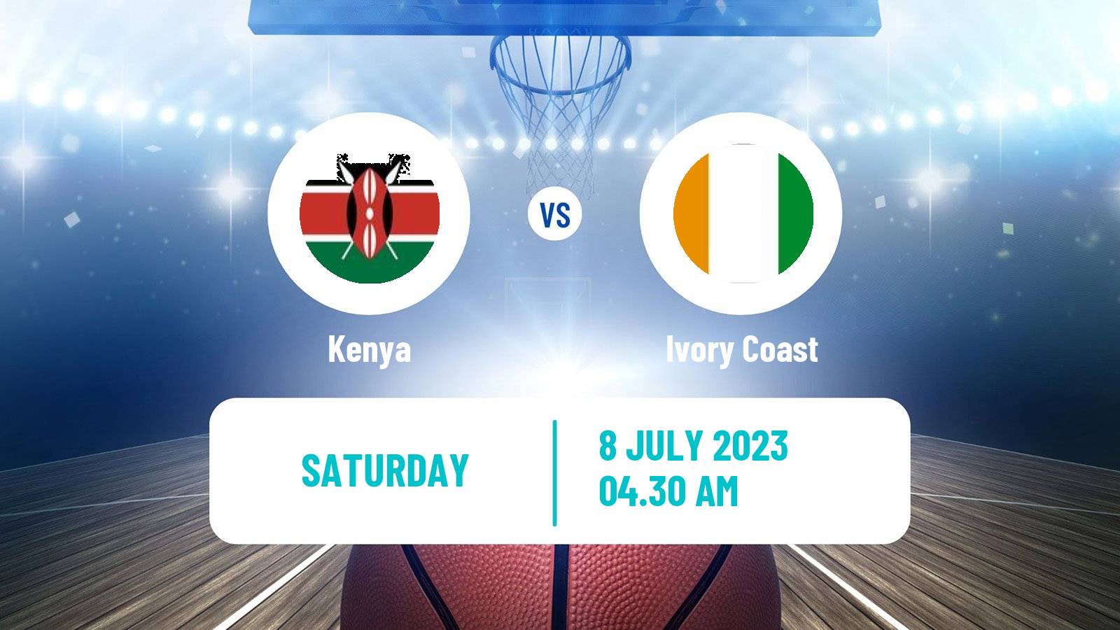 Basketball AfroCan Basketball Kenya - Ivory Coast